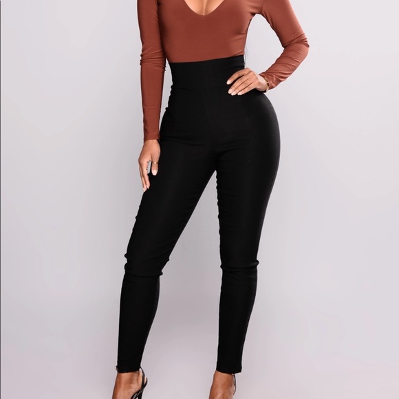 Fashion Nova Pants - Fashionova Venetian High Rise Pants Black NWT